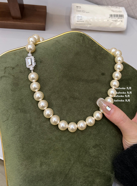 奥地利水晶珍珠女温柔精奶油白