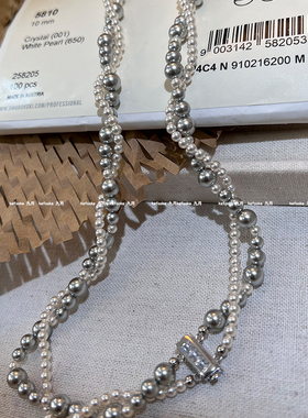 S925纯银宝箱扣双层项链颈链