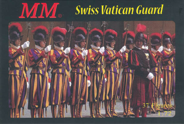 MM凯撒CAESAR 1：72兵人模型Swiss Vatican Guard梵蒂冈瑞士卫队 - 图0