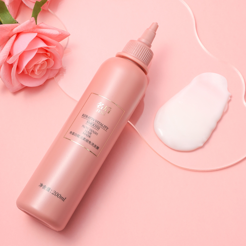 JESS名后角蛋白赋活柔顺免洗发膜1瓶3效闪充蛋白滋润护发 玫瑰谷 - 图2