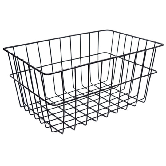 Large bicycle basket with thick metal wire mountain bike with vegetable basket and pet