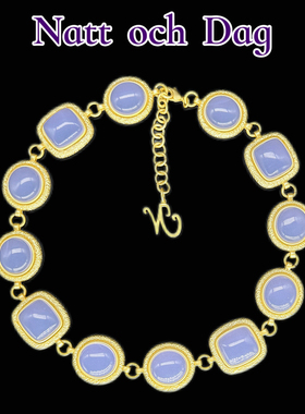 【帝王紫系列】Natt och Dag明星同款宫廷复古紫色项链女