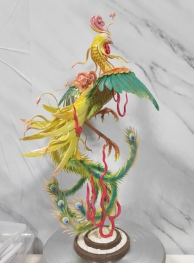 面塑凤凰朱雀