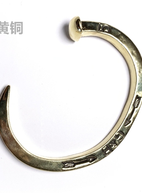 手镯铁头的店定制钉子情侣银手环