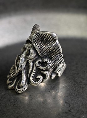 铁头的店男女通用925银复古指环