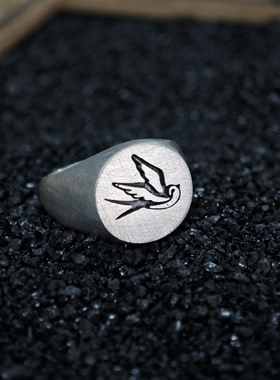 铁头的店男女通用925银复古指环