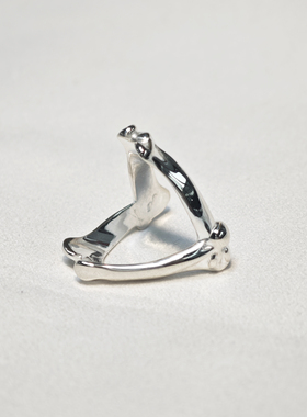 男女纯银戒指宫下贵裕风双色骨头