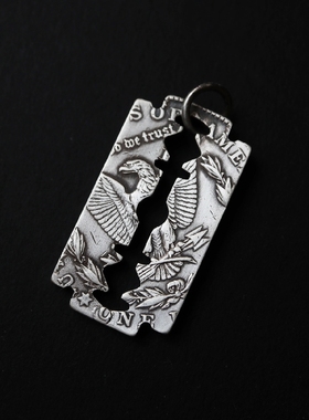 铁头的店鹰洋纯手工制作改造吊坠