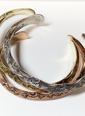 纳瓦霍手镯铁头的店民族风情侣银