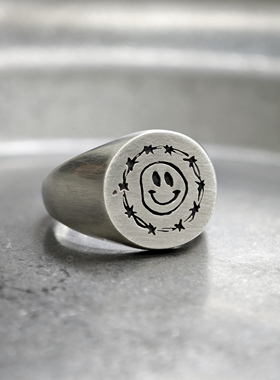 铁头的店男女通用925银复古指环