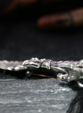 超大凤凰胸牌吊坠纯银东方美学