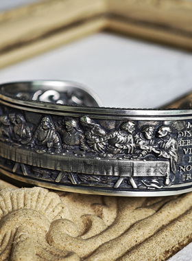 铁头的店欧美男女通用925银手镯