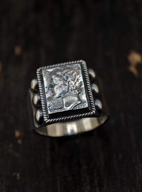 铁头的店男女通用925银复古指环