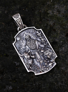 铁头的店男女通用925银吊坠