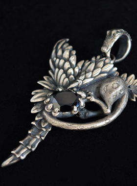 铁头的店 925银 血腥玛丽 Jungle系列{狩猎者}重工朋克风吊坠