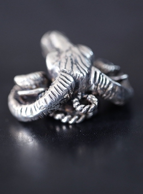 写实羊头吊坠纯银手工雕刻项链