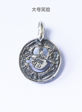 笑脸吊坠bwl纯银铁头的店情侣