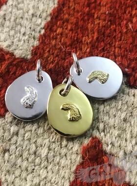 拉瑞史密斯银吊坠纯银老鹰头情侣