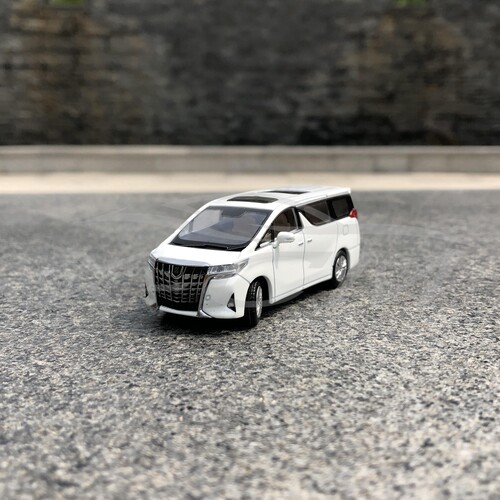丰田埃尔法车模GCD1:64商务车保姆车ALPHARD MPV合金汽车模型盾标 - 图0