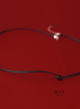 纯银曲筱绡锁骨链王子文同款