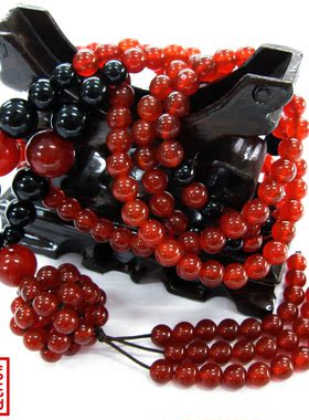 水晶黑红玛瑙毛衣链路路通塔形珠女长款项链时尚民族风