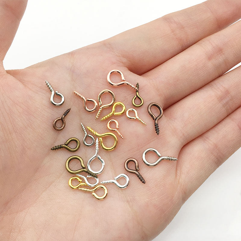 300个羊眼圈螺丝钉羊角钉自攻螺丝吊环 手工DIY饰品配件小挂钩,淘宝优惠券,粉丝福利购,淘宝优惠卷