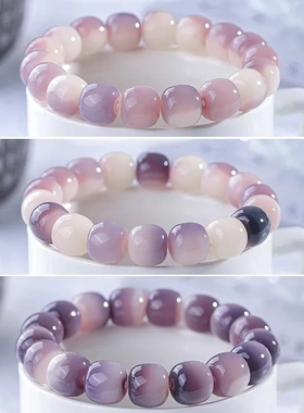 精品天然菩提根手串盘玩男女士菩提子远山黛复古风绕指柔佛珠手链