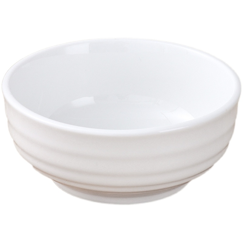 酒店餐厅专用陶瓷日式创意横纹面碗加厚防烫饭碗粥碗汤碗家用碗
