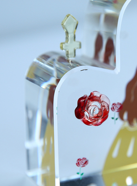 七隐月亮公主城堡玻璃摆件