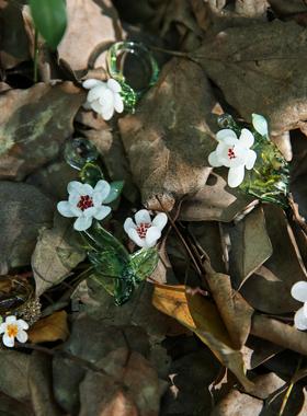 七隐琉璃纯手工玉兰花