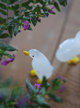 可爱的日式风柯尔鸭纸镇车载摆件