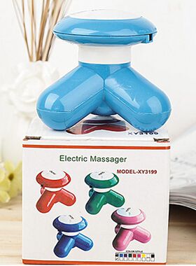 三角电动头部小腿肌肉按摩神器