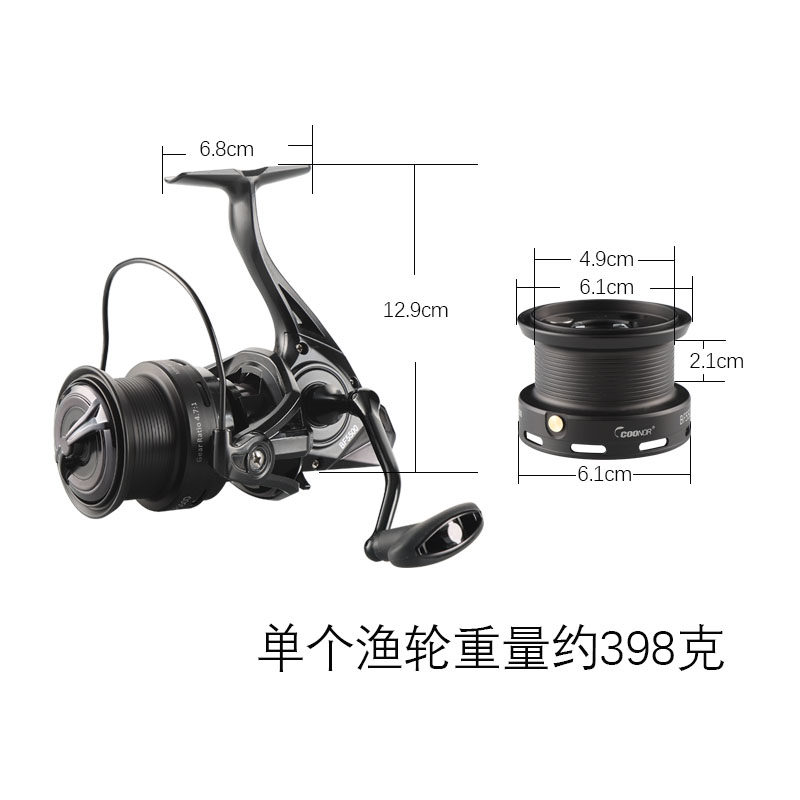 酷诺BF5500渔轮 全金属线杯鱼线轮不锈钢主轴纺车轮远投轮鲤鱼轮,淘宝优惠券,粉丝福利购,淘宝优惠卷