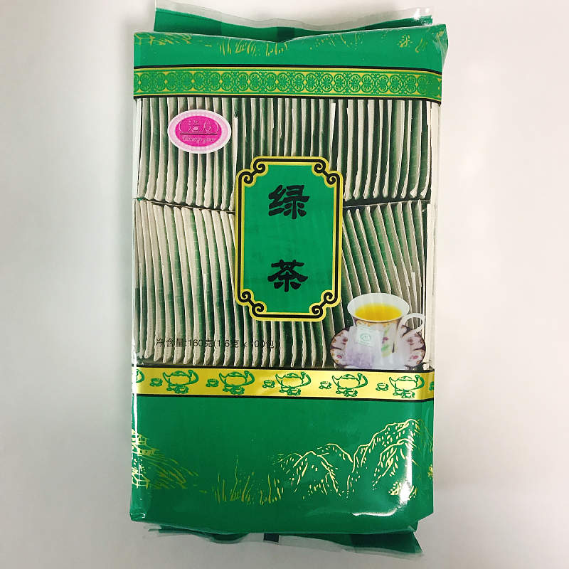 绿茶袋泡茶100包宾馆酒店KTV待客茶叶一次性袋装小包散装新茶 - 图0