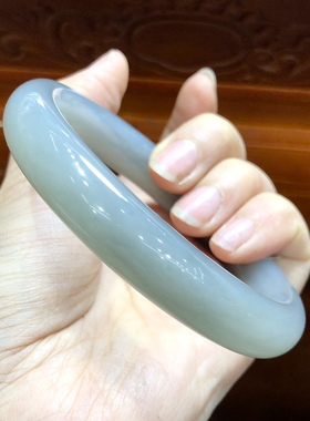 T767  天然和田玉烟紫手镯帝王紫高货正装玉石妈妈镯百搭首饰手串