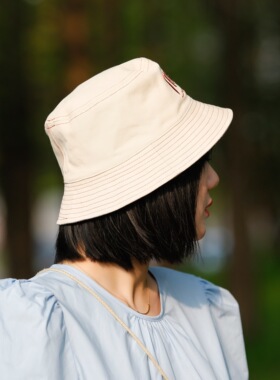 短檐春秋双面戴日系防晒遮阳帽子