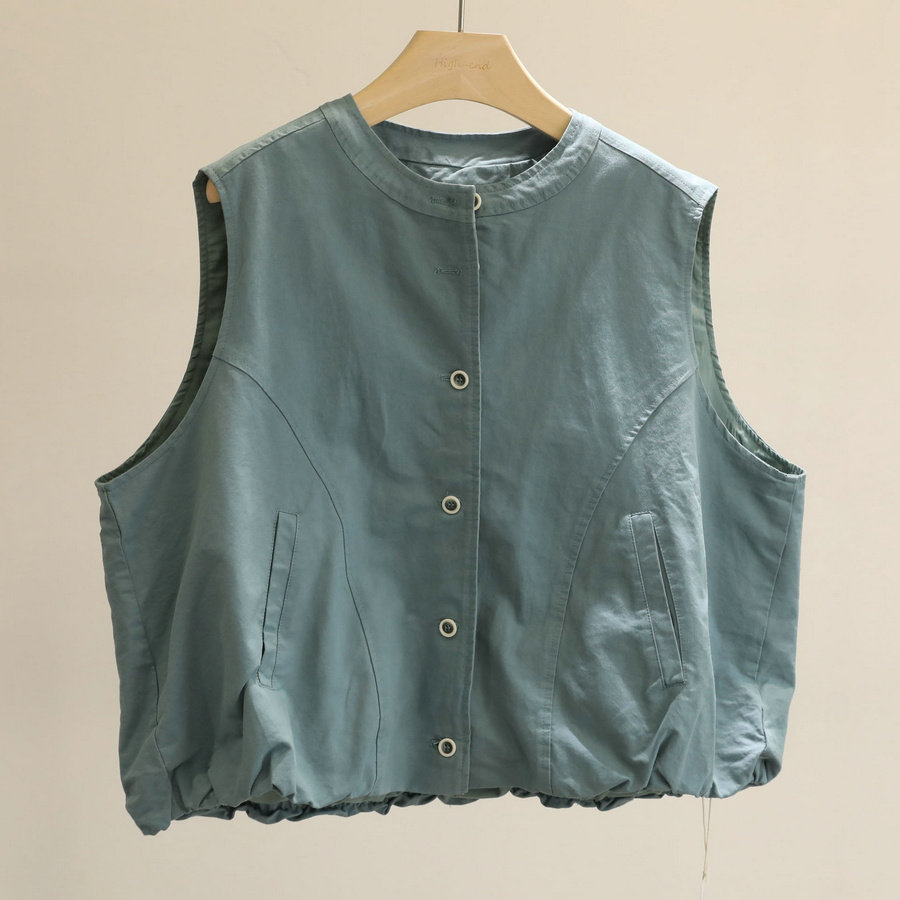 早春流行~简约圆领马甲女宽松百搭无袖马夹背心宽松显瘦短款外套,淘宝优惠券,粉丝福利购,淘宝优惠卷