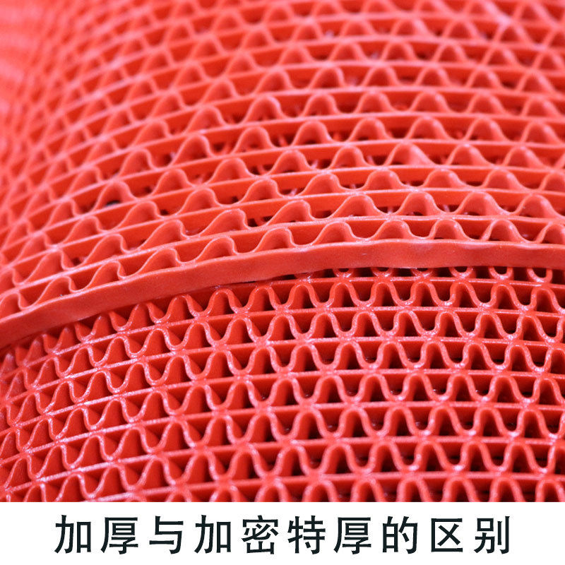 PVC plastic waterproof swimming pool kitchen carpet bathroom hollow grid bathroom toilet non-slip floor mat