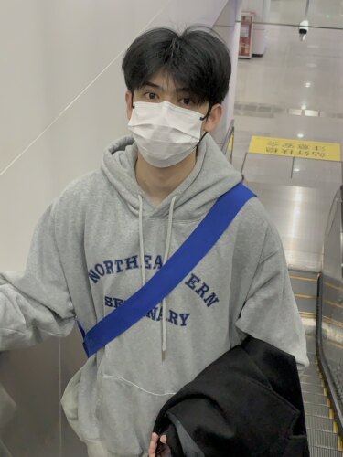 okhao 字母连帽卫衣长袖外套情侣ins风秋冬加绒日系复古上衣 - 图0