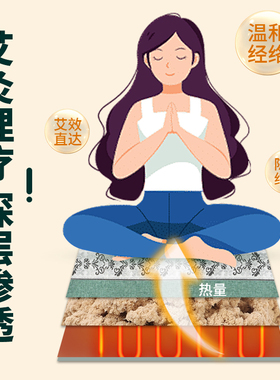 艾绒垫电加热十年金艾绒宫暖坐灸