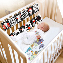 Black and white Colour baby bed Sieb book infant vision to stimulate the baby to tear up and nibble the cloth book 0-3 years old