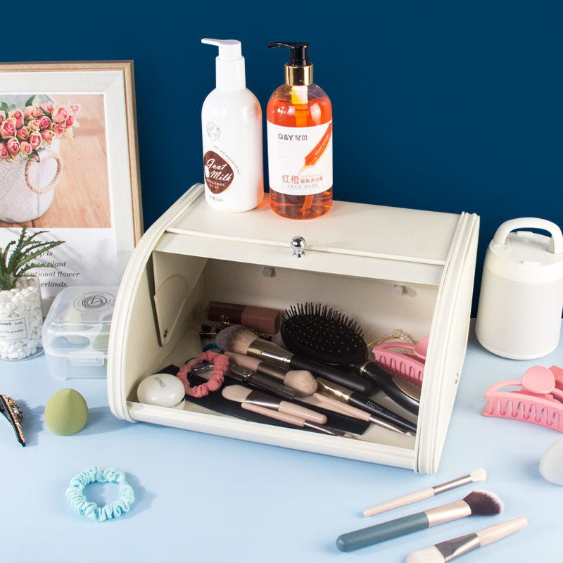 零食收纳盒 铁盒桌面收纳箱整理箱带盖门口杂物口罩钥匙收纳盒,淘宝优惠券,粉丝福利购,淘宝优惠卷