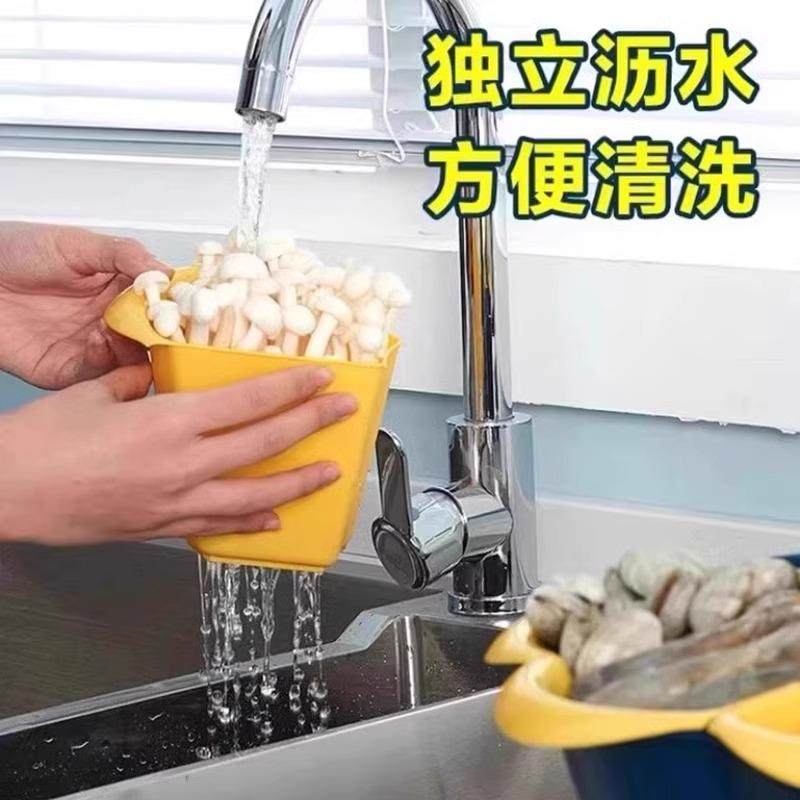 可旋转火锅配菜盘分格收纳蔬菜拼盘多功能沥水菜盘子厨房备菜神器,淘宝优惠券,粉丝福利购,淘宝优惠卷