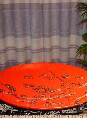 茶庄仿古风创意树脂托盘