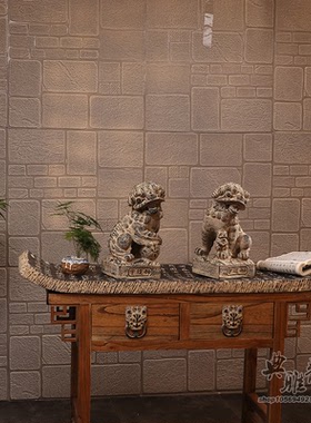 新中式风镇宅守护神树脂工艺品