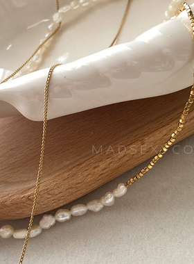 韩国锁骨链天然淡水珍珠细款