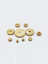 Type Hole 6 Plane 0 5 Die 18t ~ 160 Teeth Cylindrical Straight Gear Drive Piece Micro Precision 0-5m Copper Gear