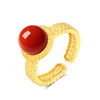 South Red Agate Ring Nine Purple Fire in the Year of the Zodiac