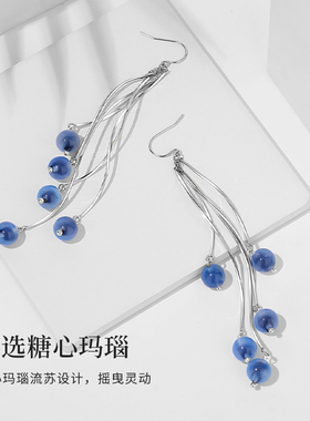 原创设计度假风小众耳环夸张耳坠