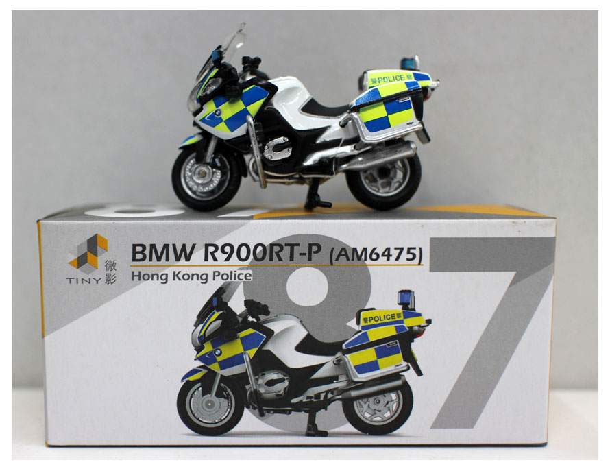 TINY 87微影玩具BMMW宝马R900RT摩托车香港警车铁骑合金车模型-图2